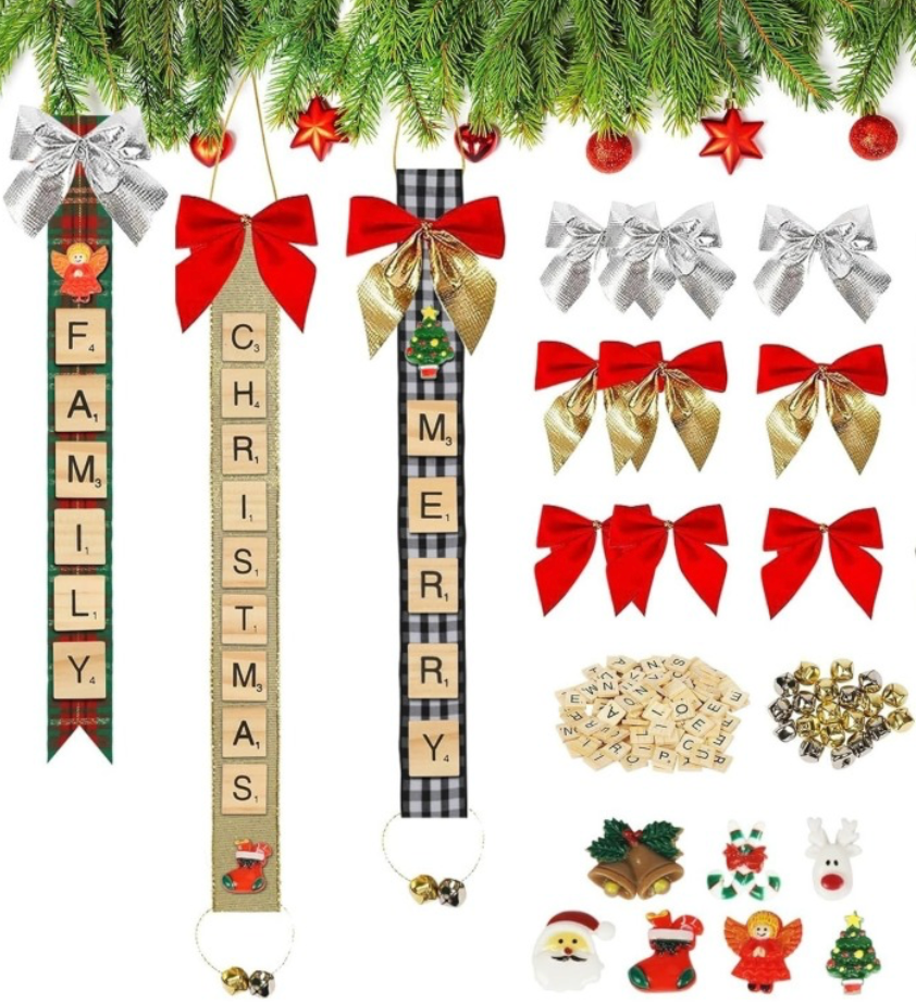 Christmas Tree Ribbon & Gift Decoration Set