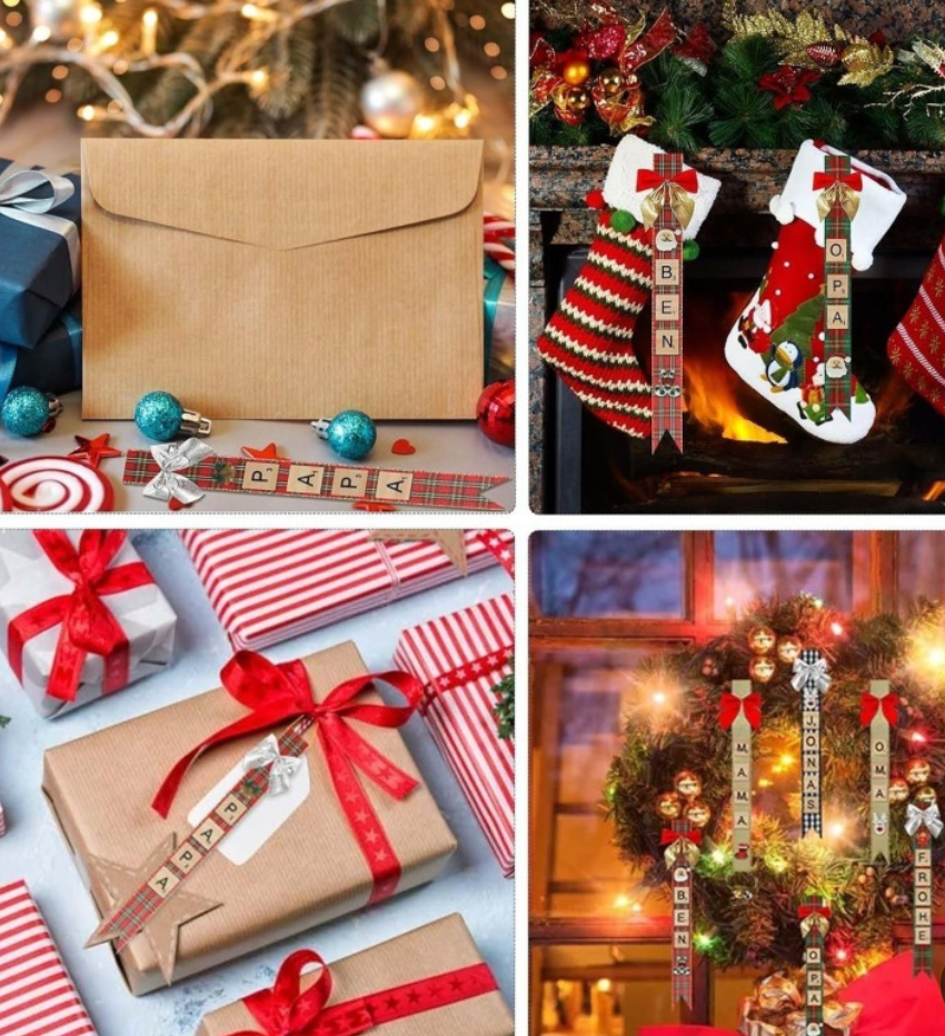 Christmas Tree Ribbon & Gift Decoration Set