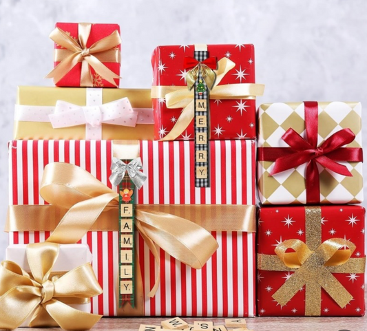 Christmas Tree Ribbon & Gift Decoration Set